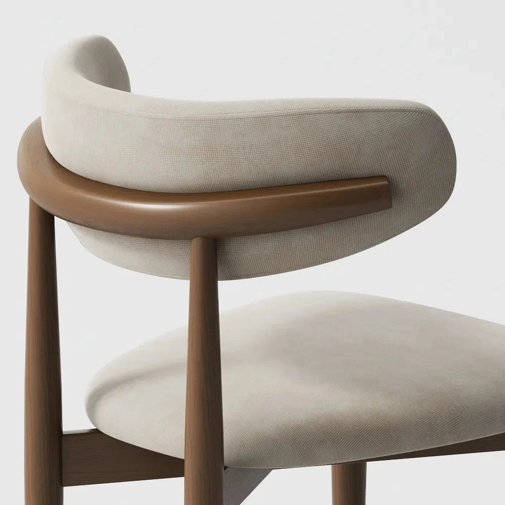 Maxwell Modern Dining Room Sets, Pre-Assembly Round Dining Table Sets, Sintered Stone Tabletop Kitchen Dining Table Set With Upholstered Chairs