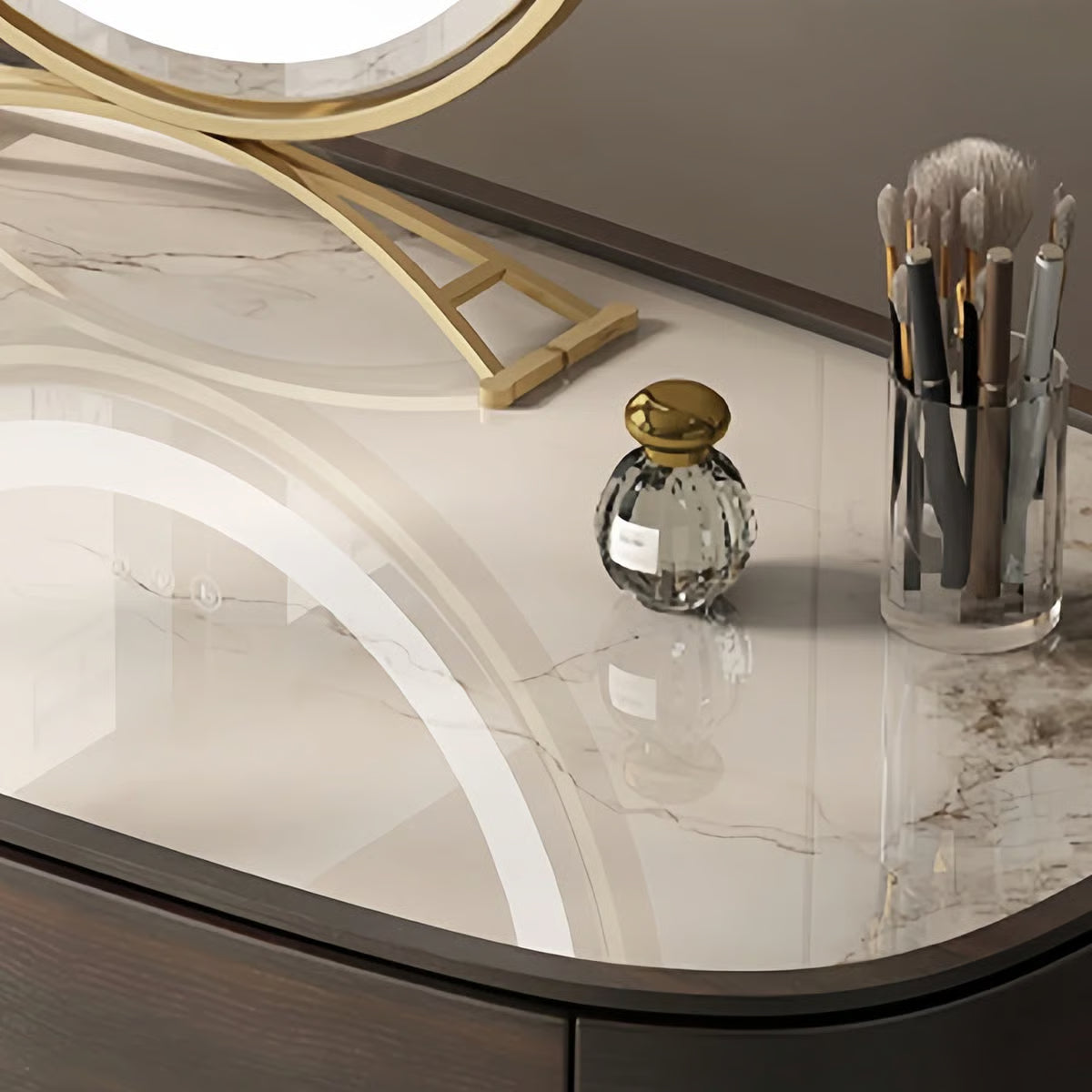 Mhosin Dressing Table without Mirror – Modern Makeup Organizer-OUCH CART |Dressing table