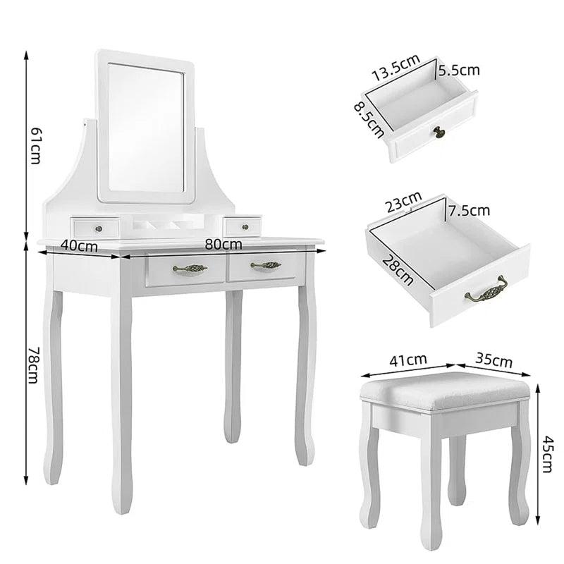 Jorge Dressing Table with Mirror - Ouch Cart 