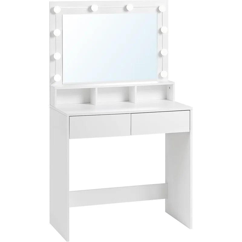 Lauri Dressing Table with Mirror - Ouch Cart 