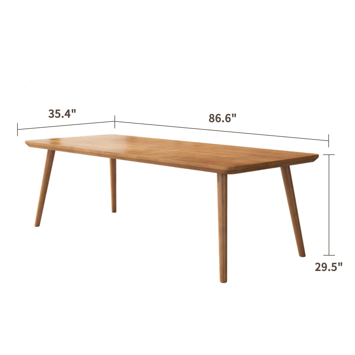 Minimalist Rectangular Pine Wood Conference Tables
