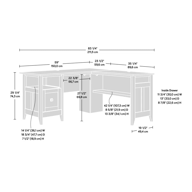 L-Shaped Executive Desk