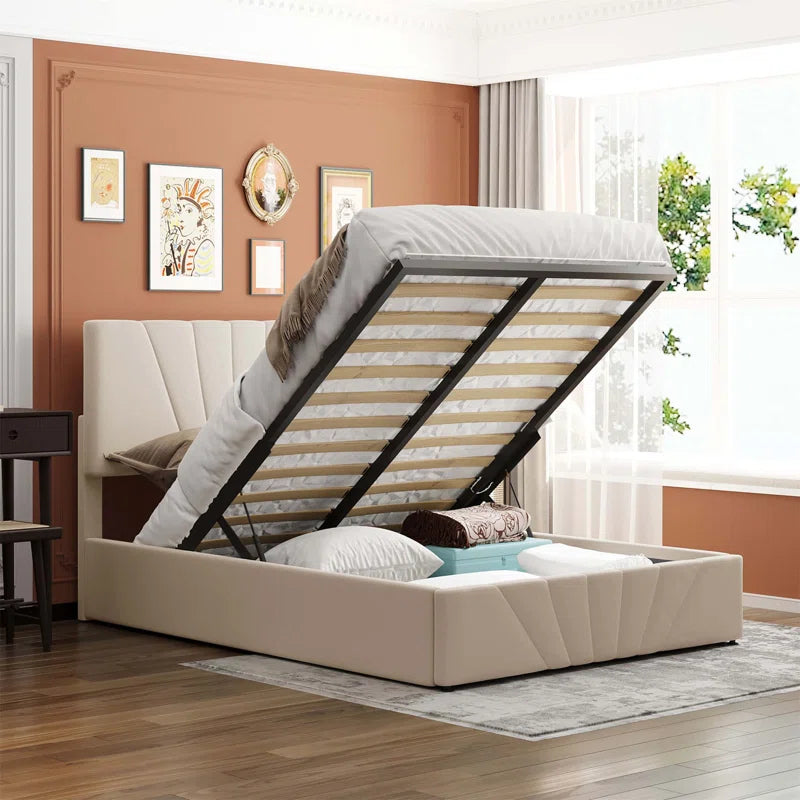 Modern Bed Frame, Platform Bed, Storage Bed