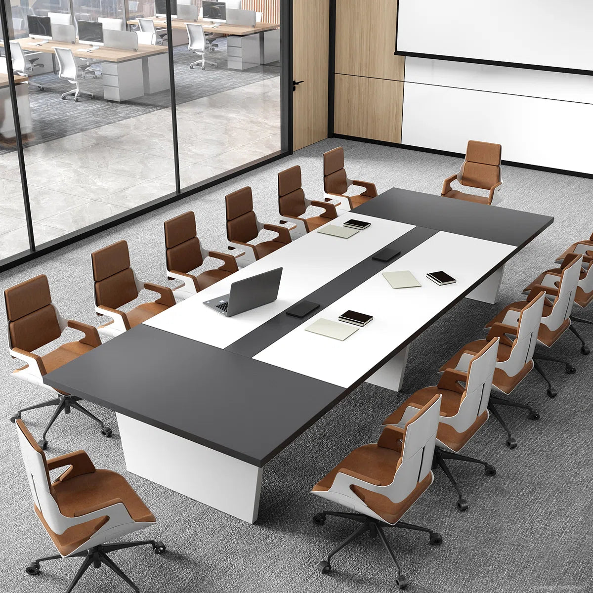 Modern Ergonomic Conference Table - Spacious, Durable, And Versatile ...