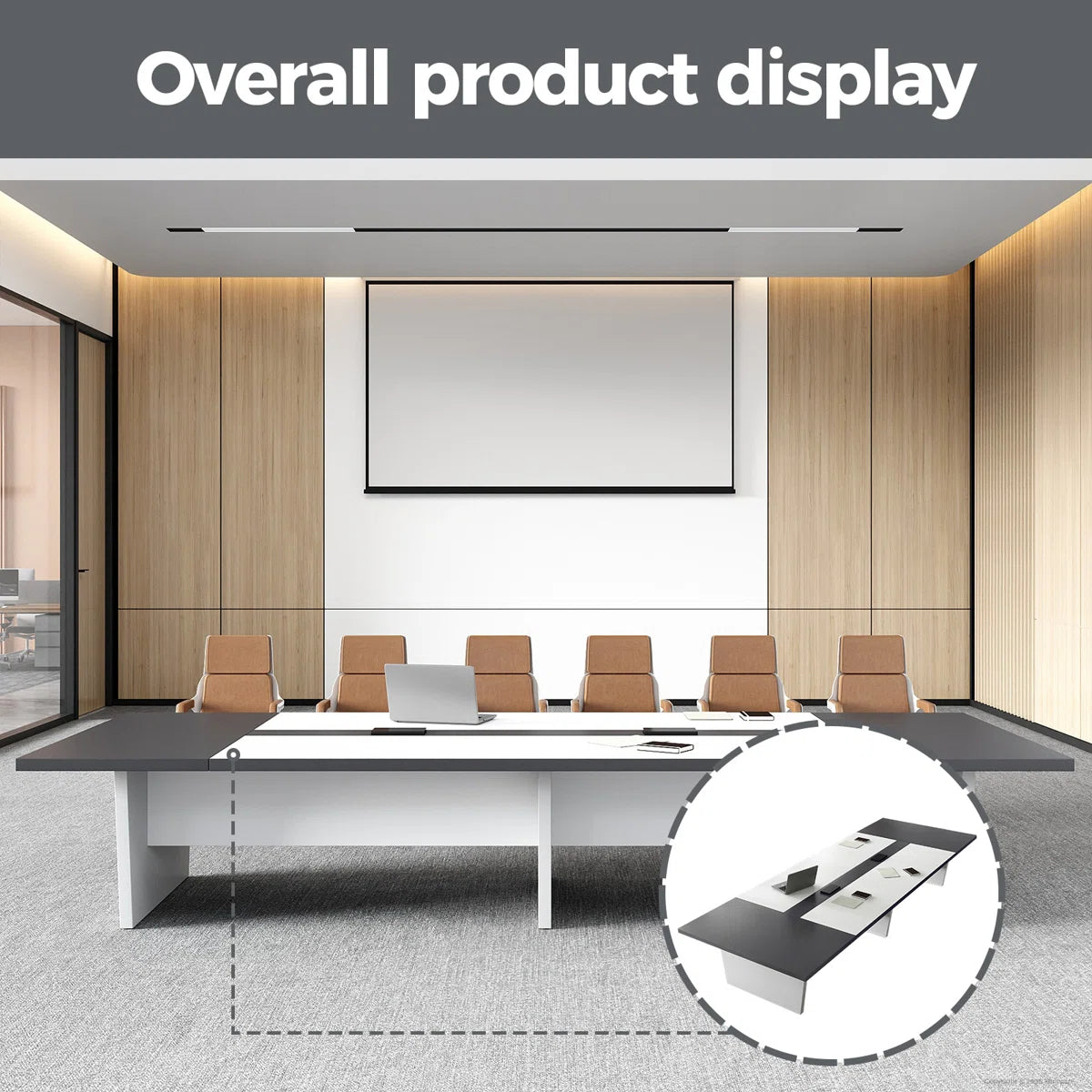 Modern Ergonomic Conference Table - Spacious, Durable, And Versatile Design- OUCH CART 