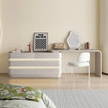 360° Rotating LED Makeup Vanity Desk with 6 Drawers and Modern Design