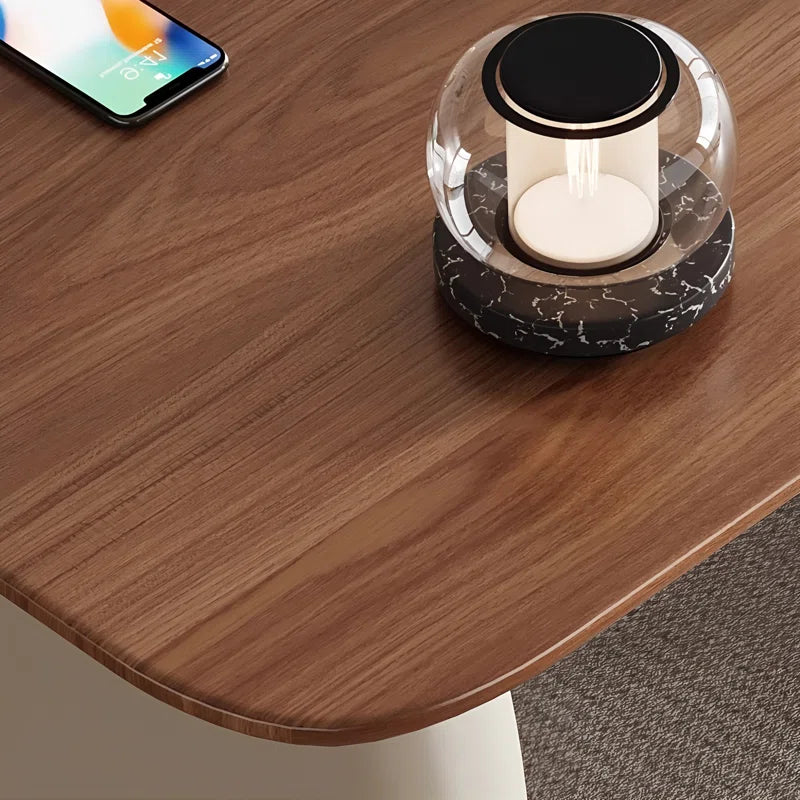 Modern Office Desk with 3-Drawer Storage Cabinet | Extra-Thick Desktop Study & Computer Table