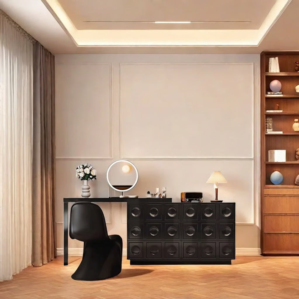 Black Dresser with Contemporary Design – Premium Bedroom Furniture-OUCH CART |Dressing table