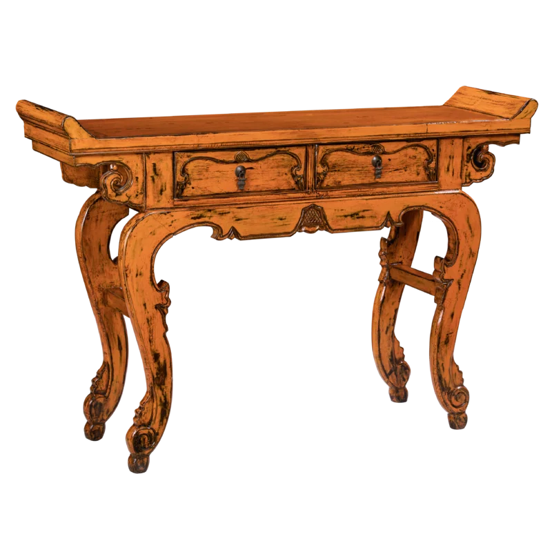 Evegny Solid Wood Console Table