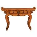 Evegny Solid Wood Console Table