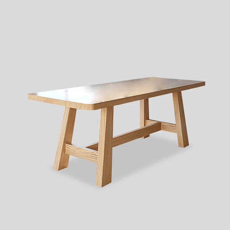 5 - Piece Solid Wood Trestle Dining Set - Ouch Cart 