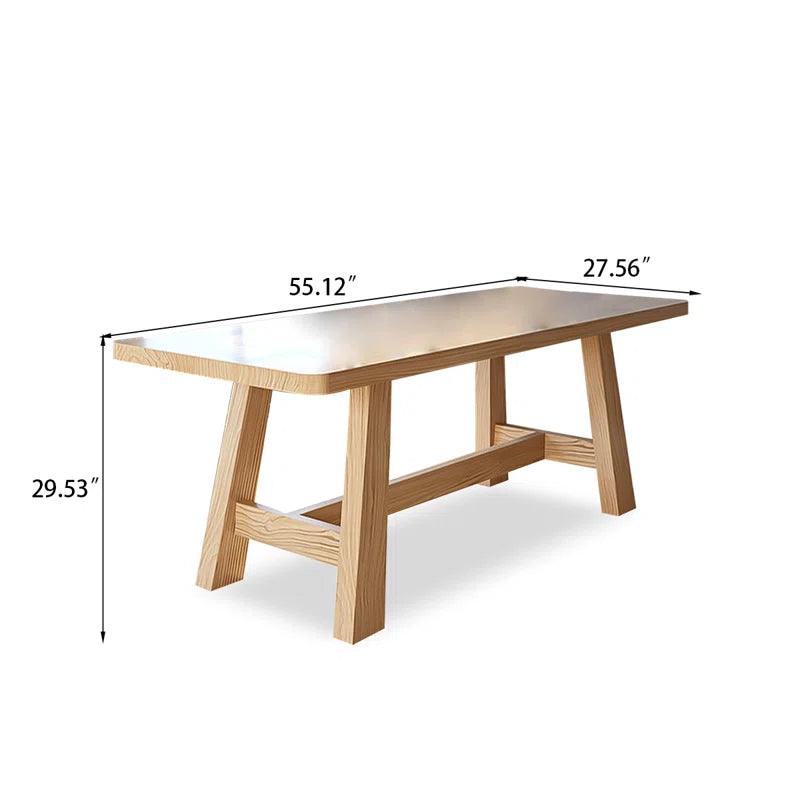 5 - Piece Solid Wood Trestle Dining Set - Ouch Cart 