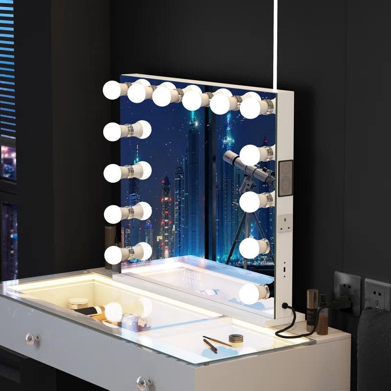 Aleksi Dressing Table with Mirror - Ouch Cart 