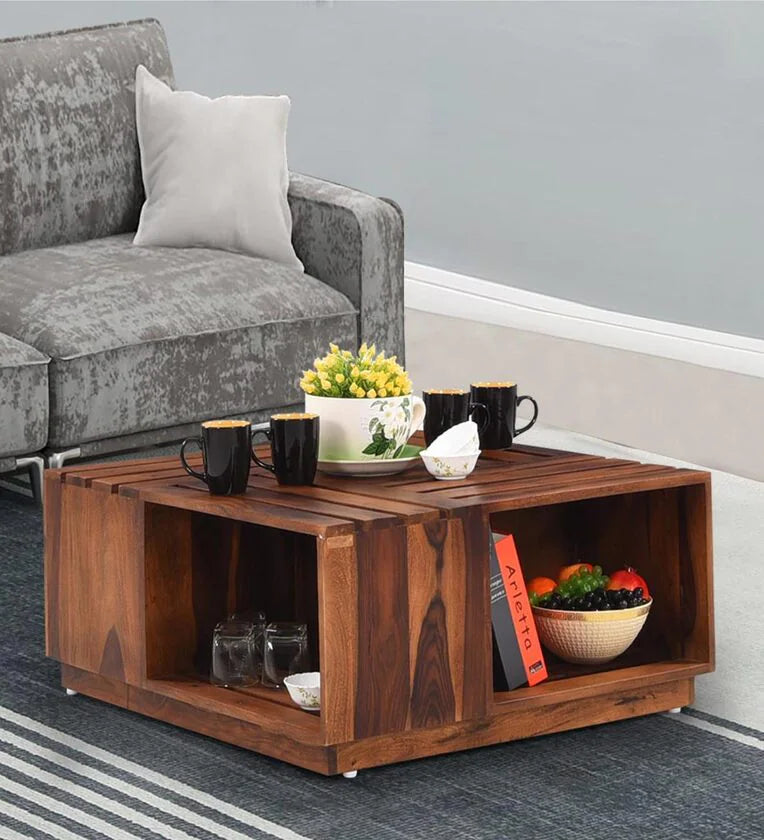 Sheesham Wood Coffee Table In Brown Colour