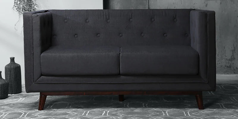 Fabric 2 Seater Sofa In Ash Grey Colour