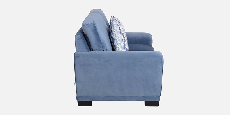 Velvet 2 Seater Sofa In Powder Blue Colour