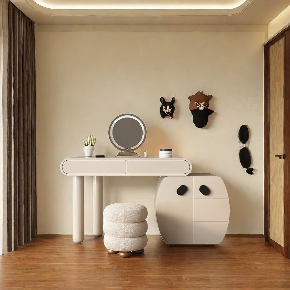 Nalyssa Dressing Table with Mirror – Modern Makeup Organizer-OUCH CART |Dressing table
