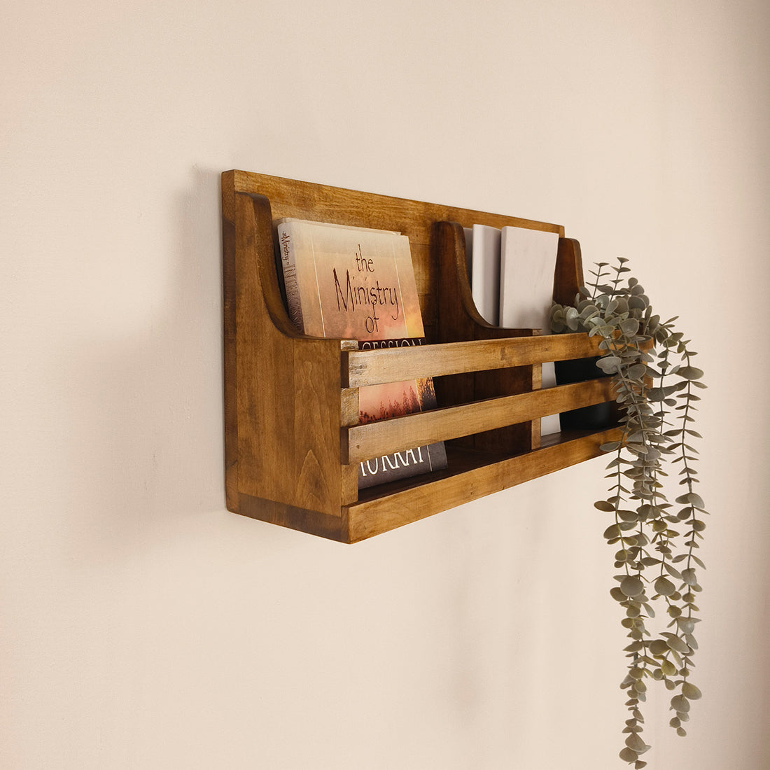 Norita Wooden Wall Shelf Organiser with Key Holders