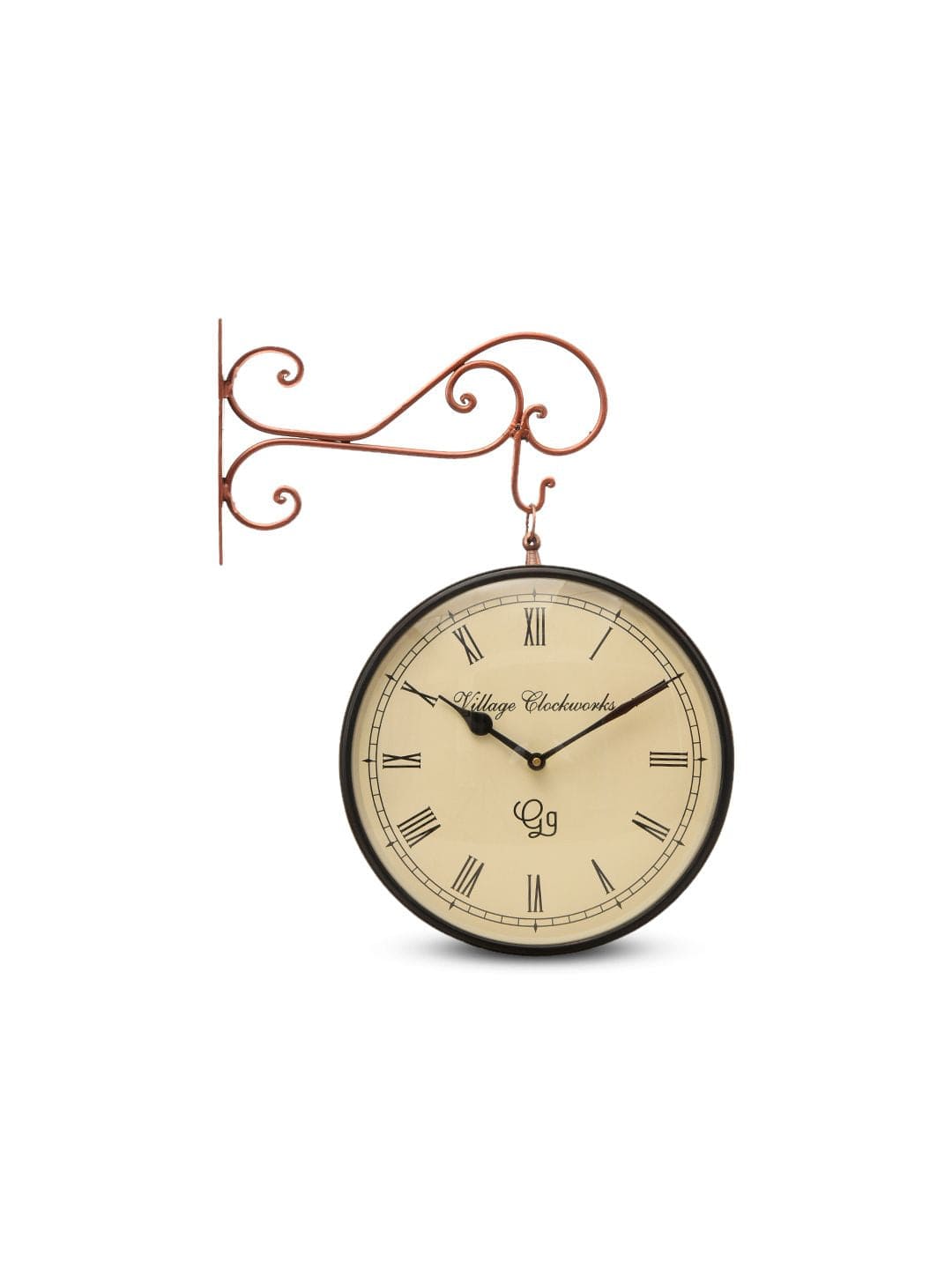 Station Clock Copper 12 Inches