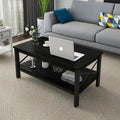 Rectangular Coffee Table with Storage For Living Room