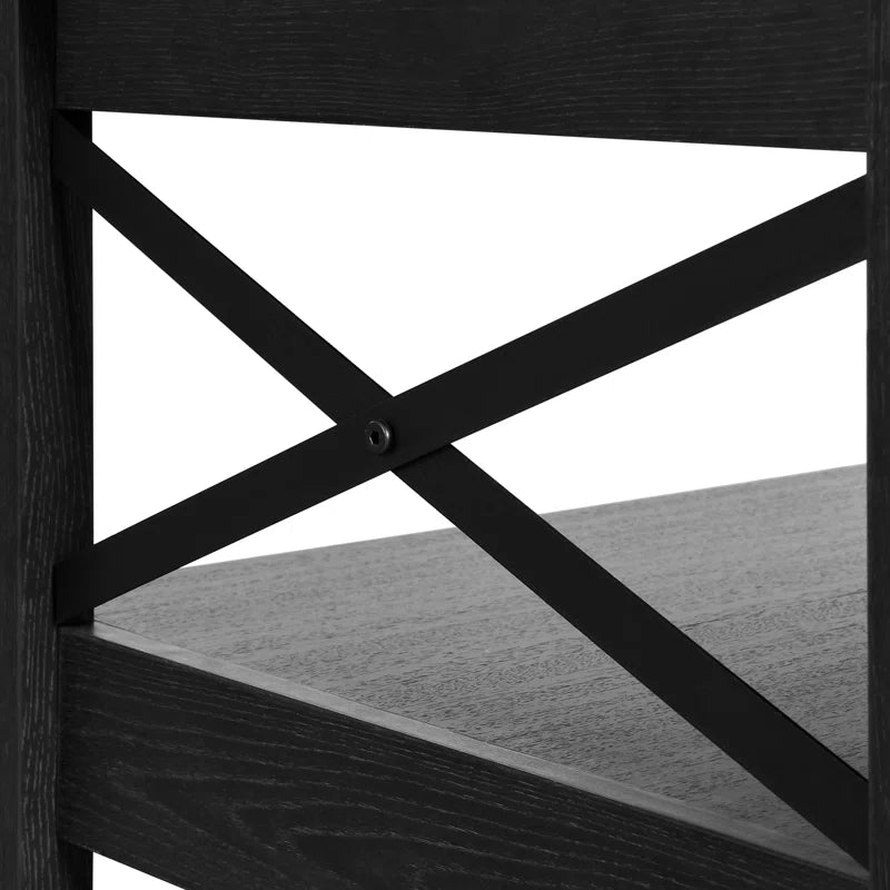 Rectangular Coffee Table with Storage For Living Room