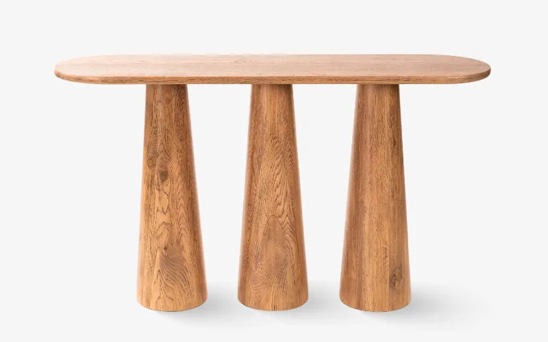 Ouch Cart Modern Wooden Console Table for Living Room & Entryway | Premium Designer Hall Table with Contemporary Finish | Stylish Accent Furniture for Home Décor