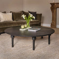Oversized Round Mango Wood Coffee Table