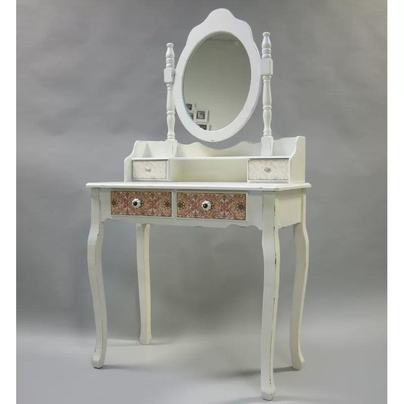 Telma Dressing Table with Mirror - Ouch Cart 