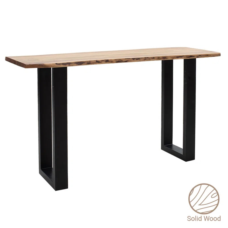 Lenna  Solid Wood Top Console Table