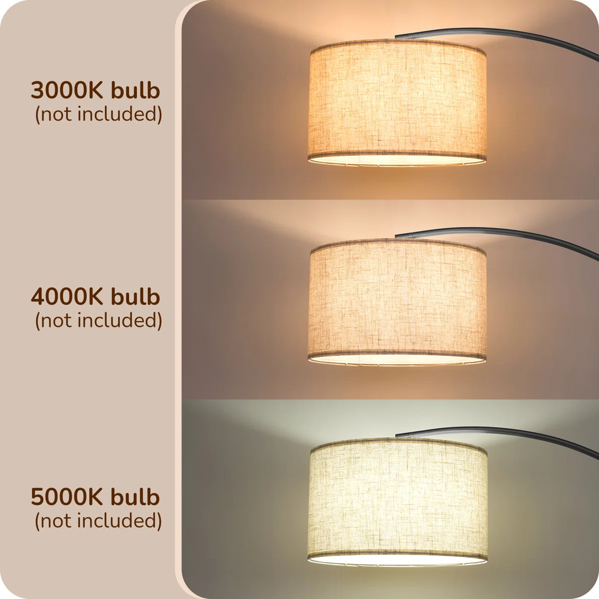 Modern Fluted 5-Drawer Dresser, Tall Chest with Gold Handles & Anti-Tip Safety