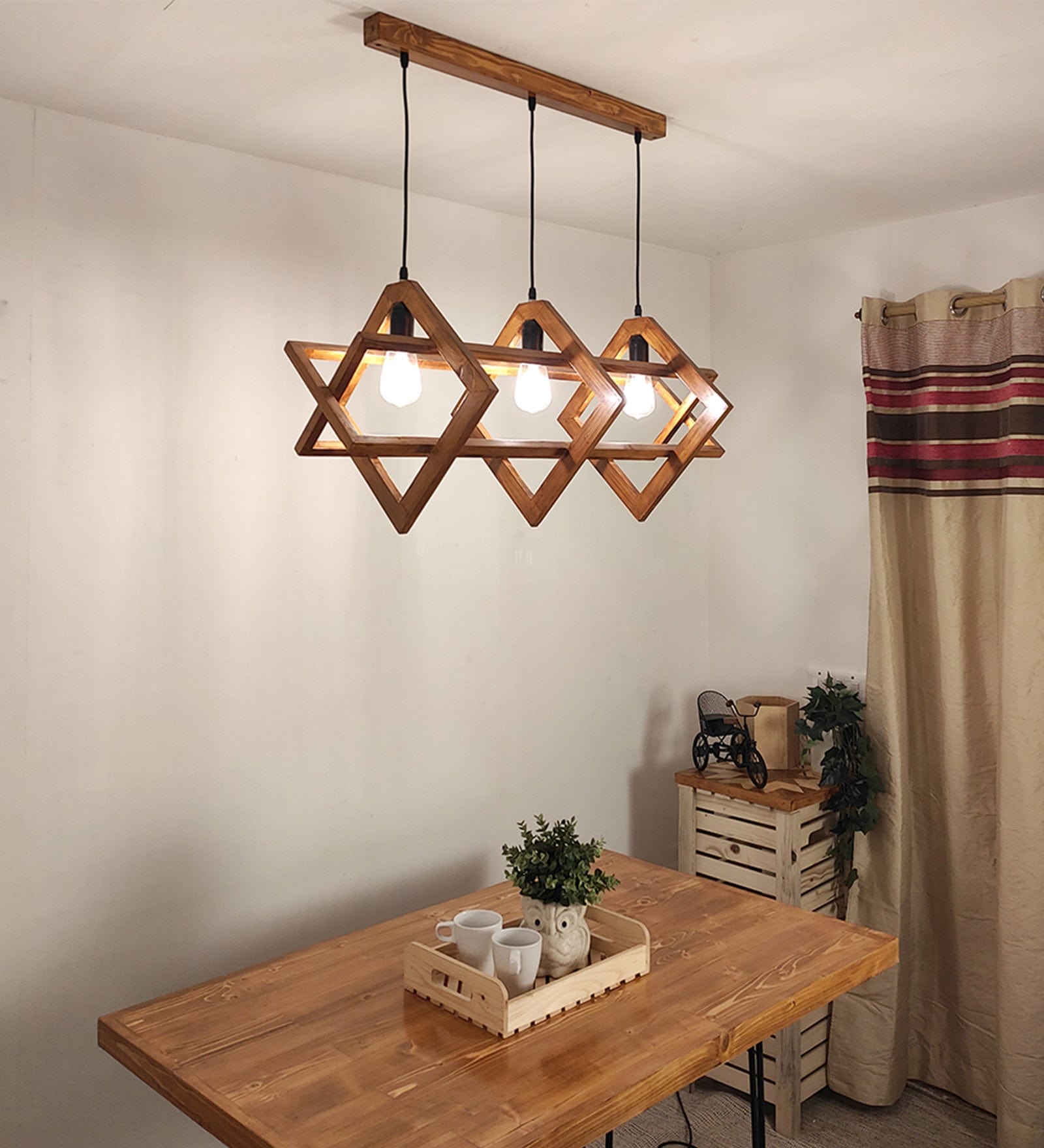 Paragon Brown 3 Series Hanging Lamp (BULB NOT INCLUDED)