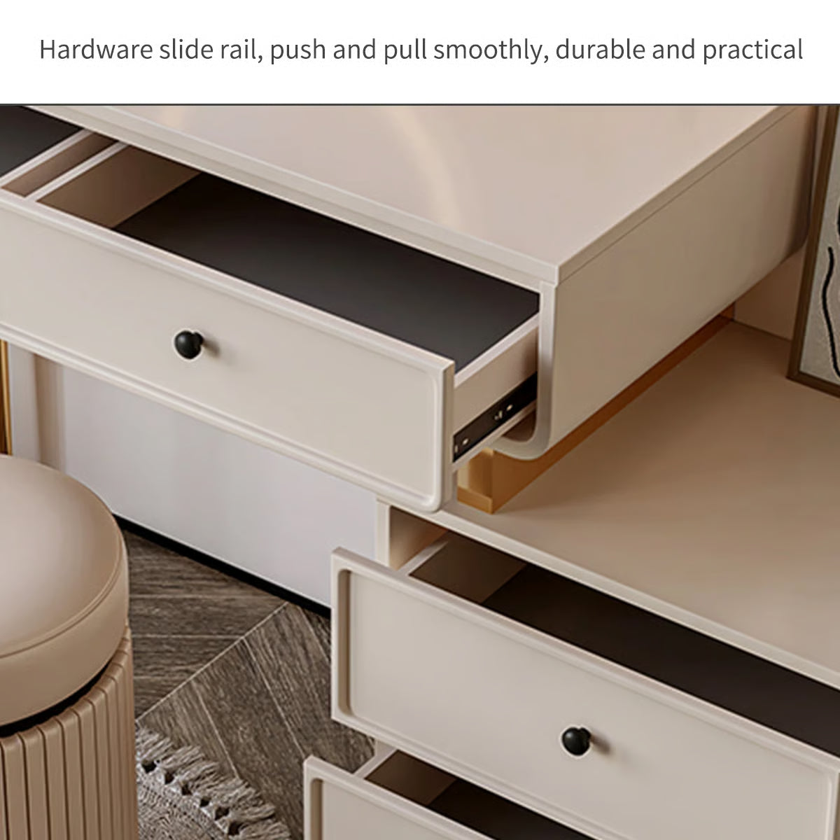 Luxury Pheba Vanity Desk – Compact & Functional Storage