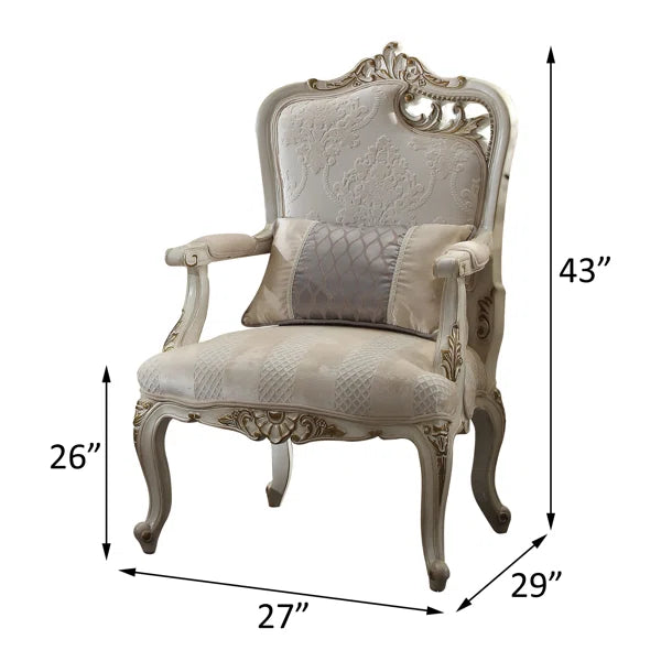 Ouch Cart Picardy Traditional Accent Chair with Cabriole Legs