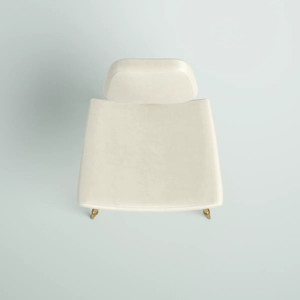 Glam Side Chair with Curved Cushions & Stainless Steel Base