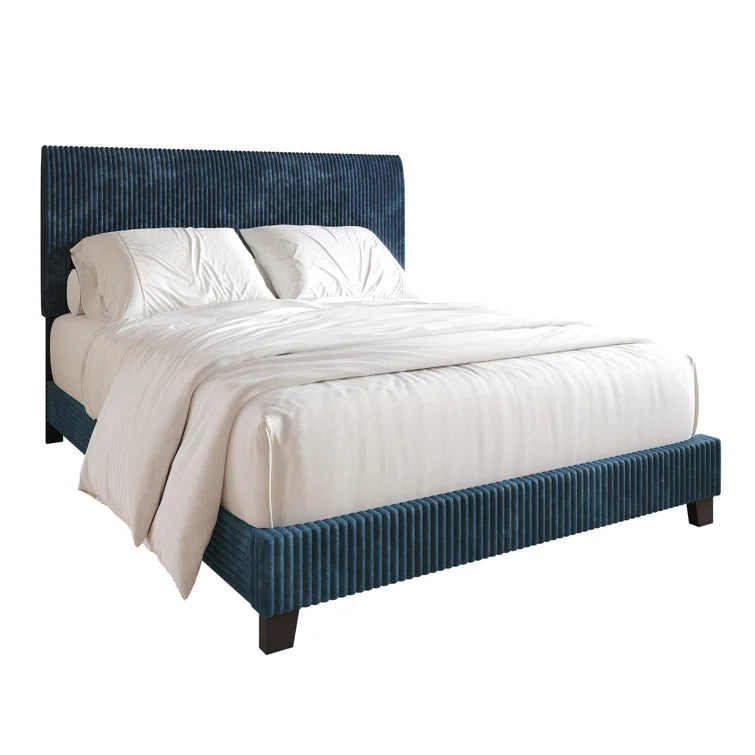 Pravesh Corduroy Upholstered Bed
