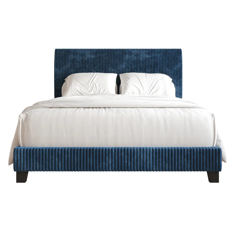 Pravesh Corduroy Upholstered Bed