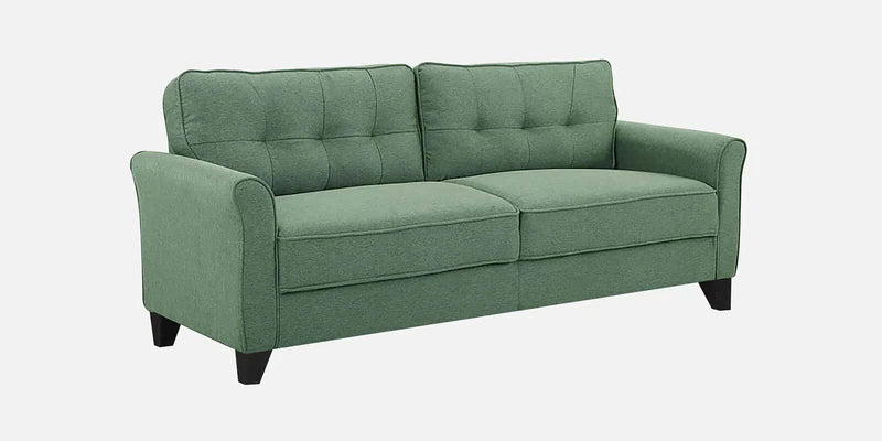 Fabric 3 Seater Sofa In Green Colour