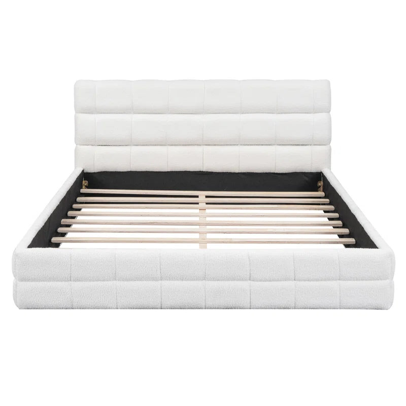 Queen Size Upholstered Platform Bed