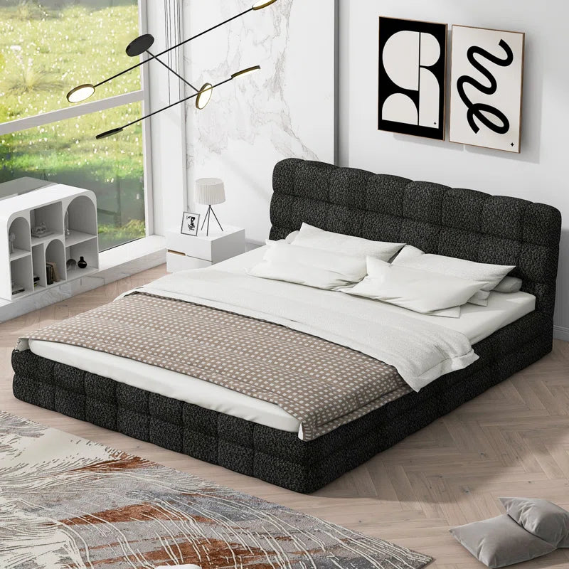 Queen Size Upholstered Platform Bed