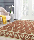 Rust Wool Vista 4x6 Feet  Hand-Tufted Carpet - Rug