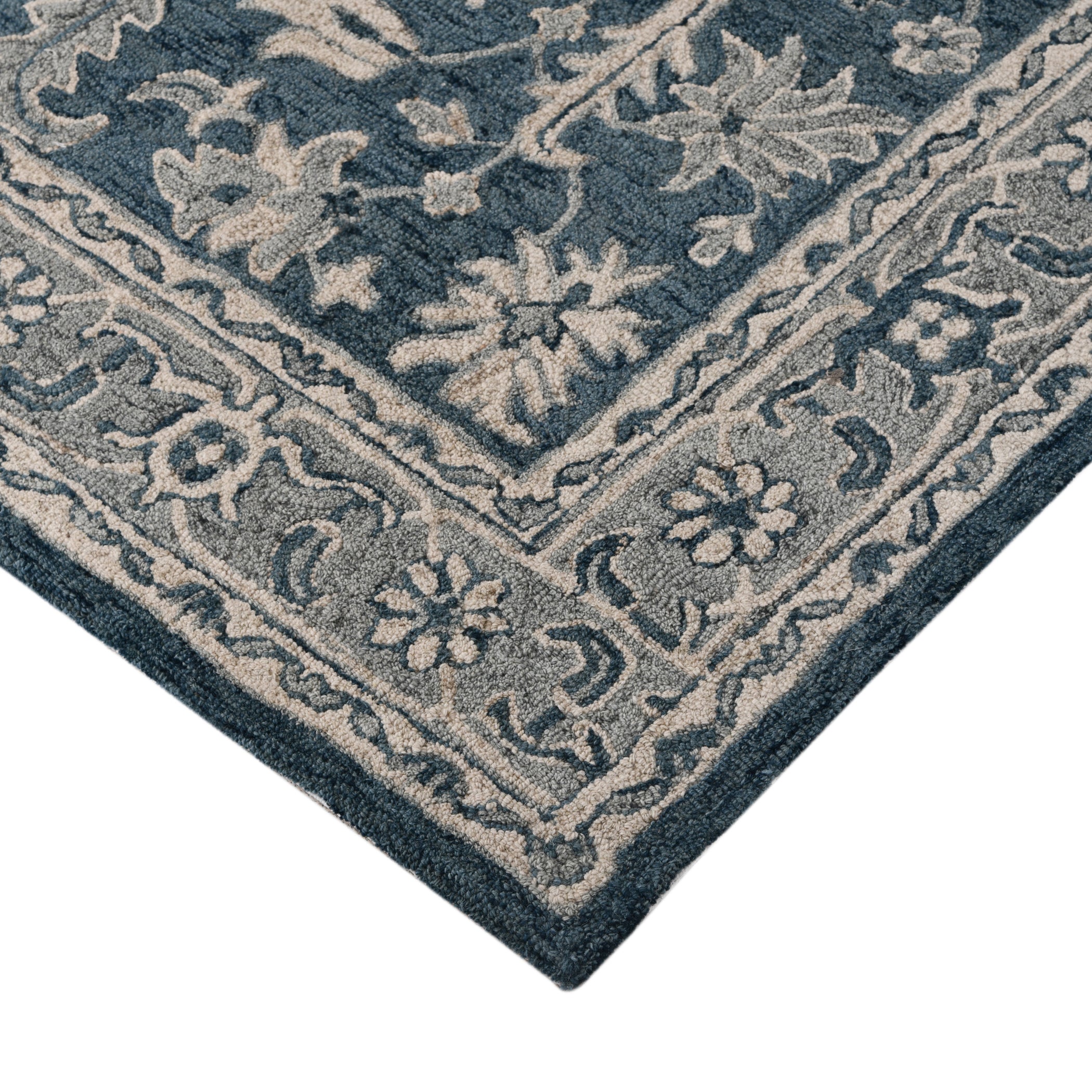 Saraswati Global Rug Premium Wool Rug, 8x10 Handmade Area Rug, Anti-Skid & Anti Slip Cotton Backing Carpet , Ideal for Bedroom, Living Room, and Dining Room, Kids Room, Office