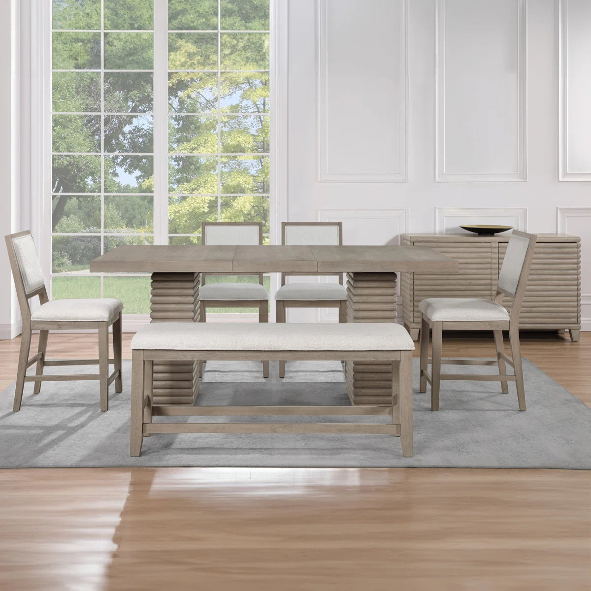 Reckert 6 - Person Counter Height Extendable Dining Set at Ouch Cart