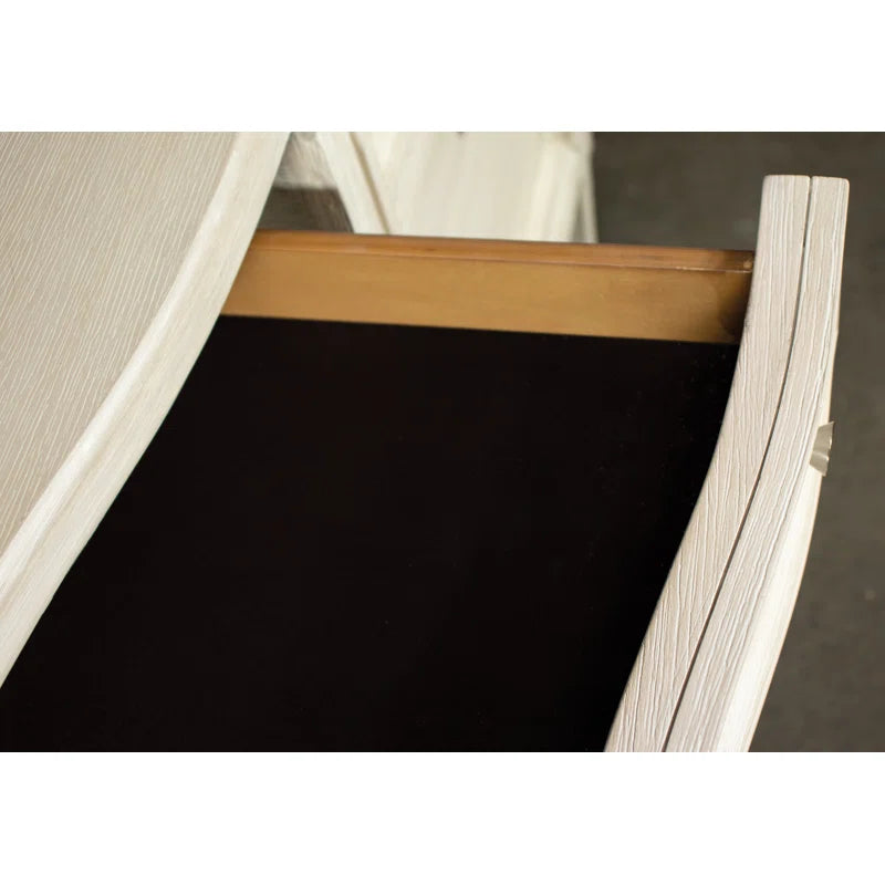 Ouch Cart Champagne Finish Executive Desk with Storage and File Drawer