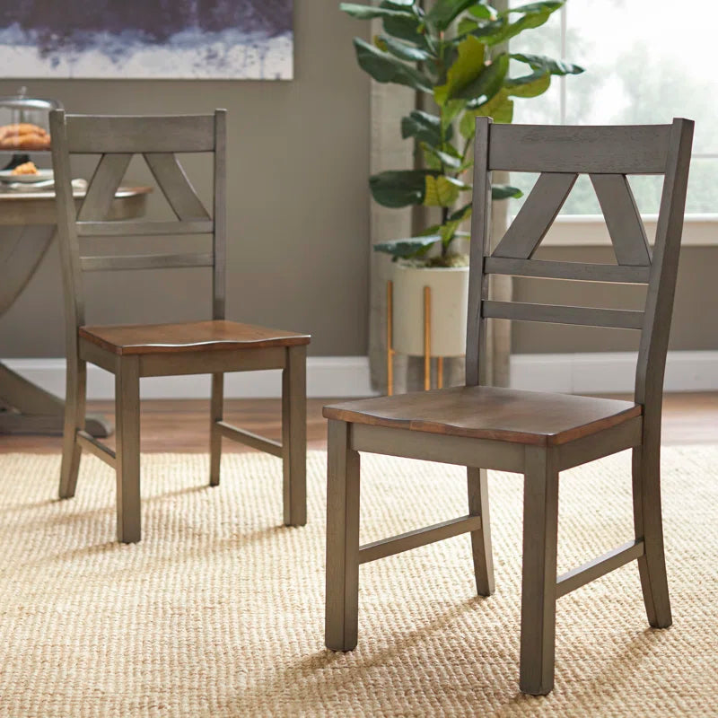 5 - Piece Solid Wood Pedestal Dining Set