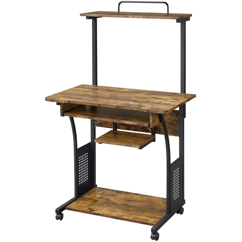 Multiple Layer Computer Desk