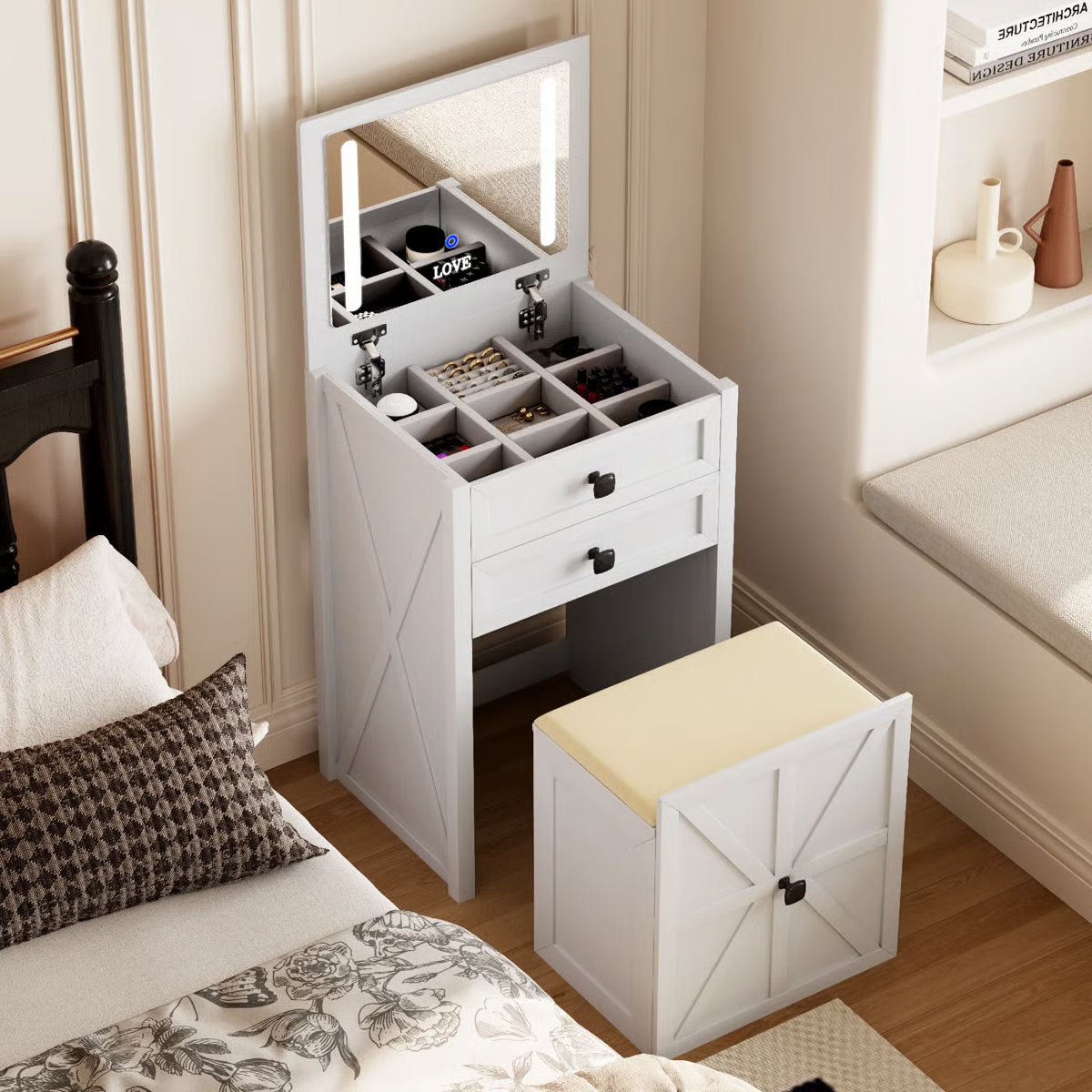 Rozelle Modern Vanity Table for Bedroom- OUCH CART | Dressing table