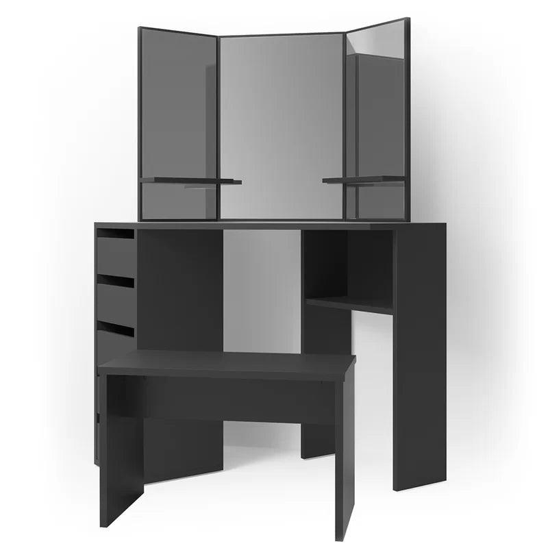 Bjorn Dressing Table with Mirror - Ouch Cart 
