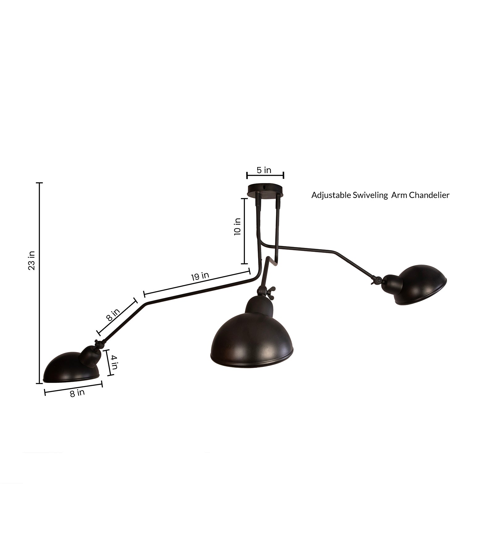 Rotating Arm Chandelier By Shoppeefry