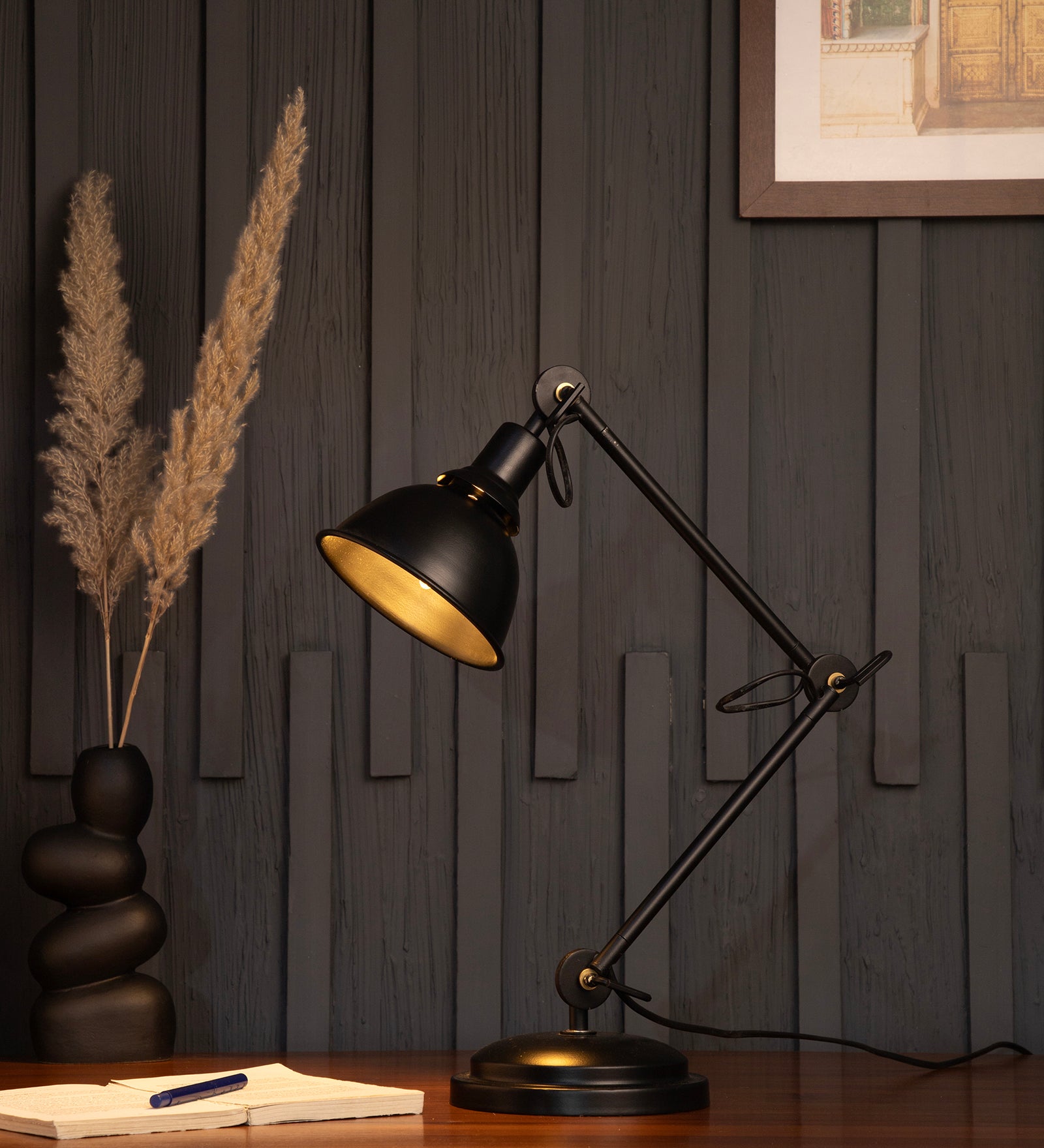 Sweden Black Swing Arm Desk Lamp By Shoppeefry