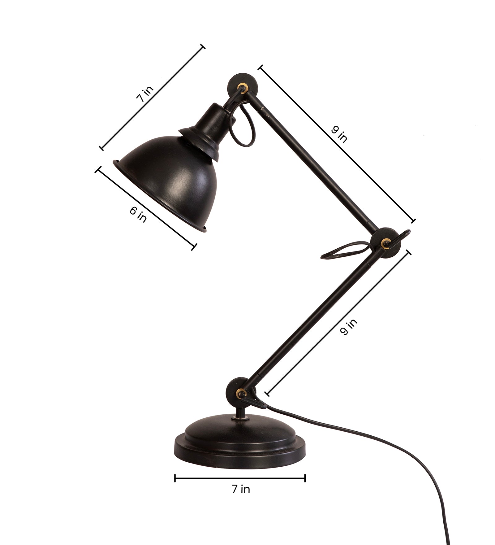Sweden Black Swing Arm Desk Lamp By Shoppeefry